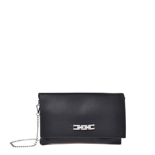 Black leather pouch