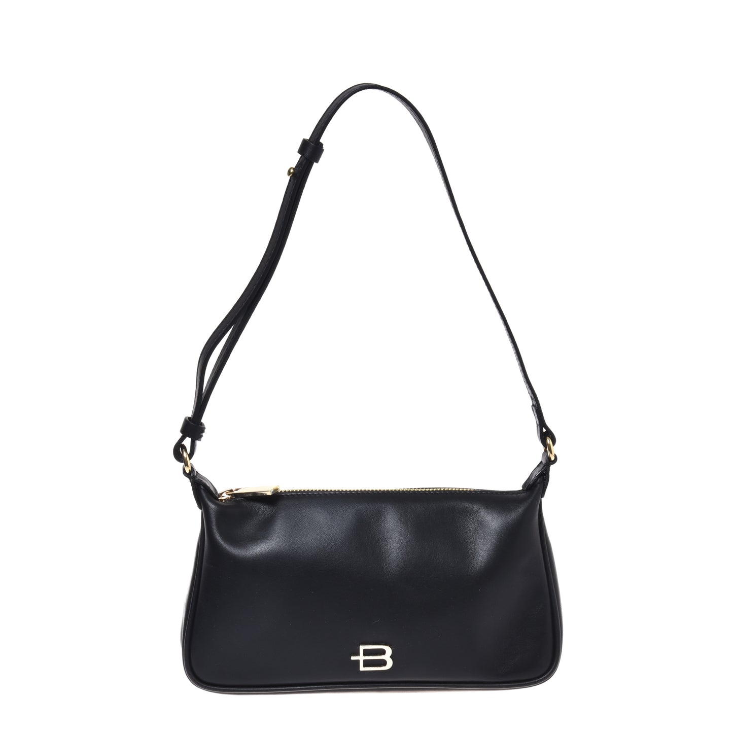 Sac porté épaule en cuir nappa noir