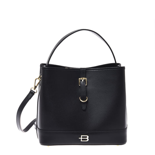Black Palmellato leather handbag