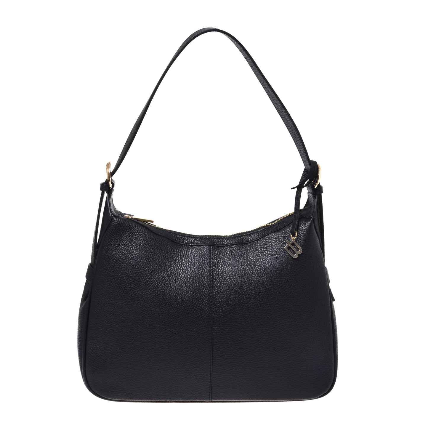 Sac épaule en cuir bottalato noir