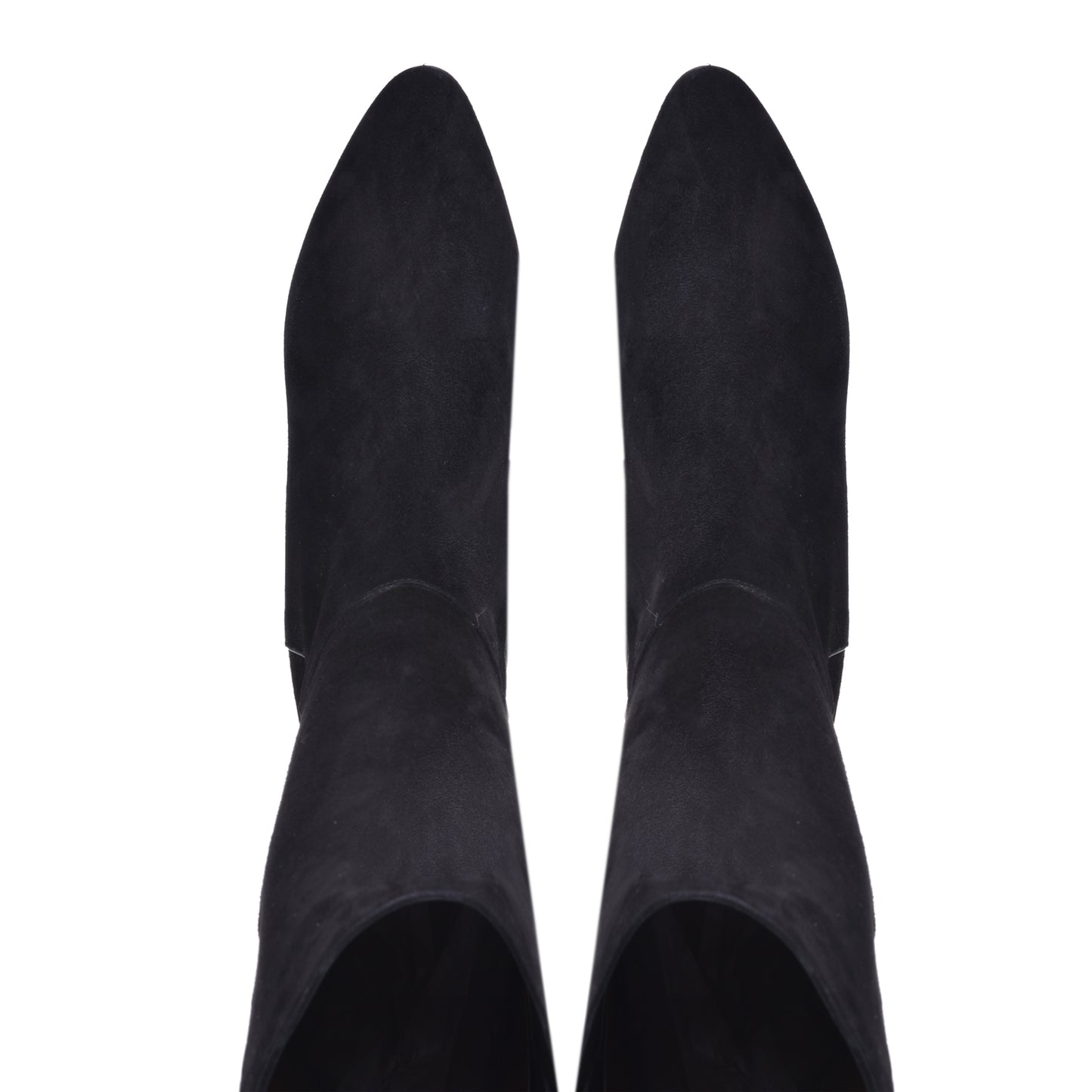 Black suede boots