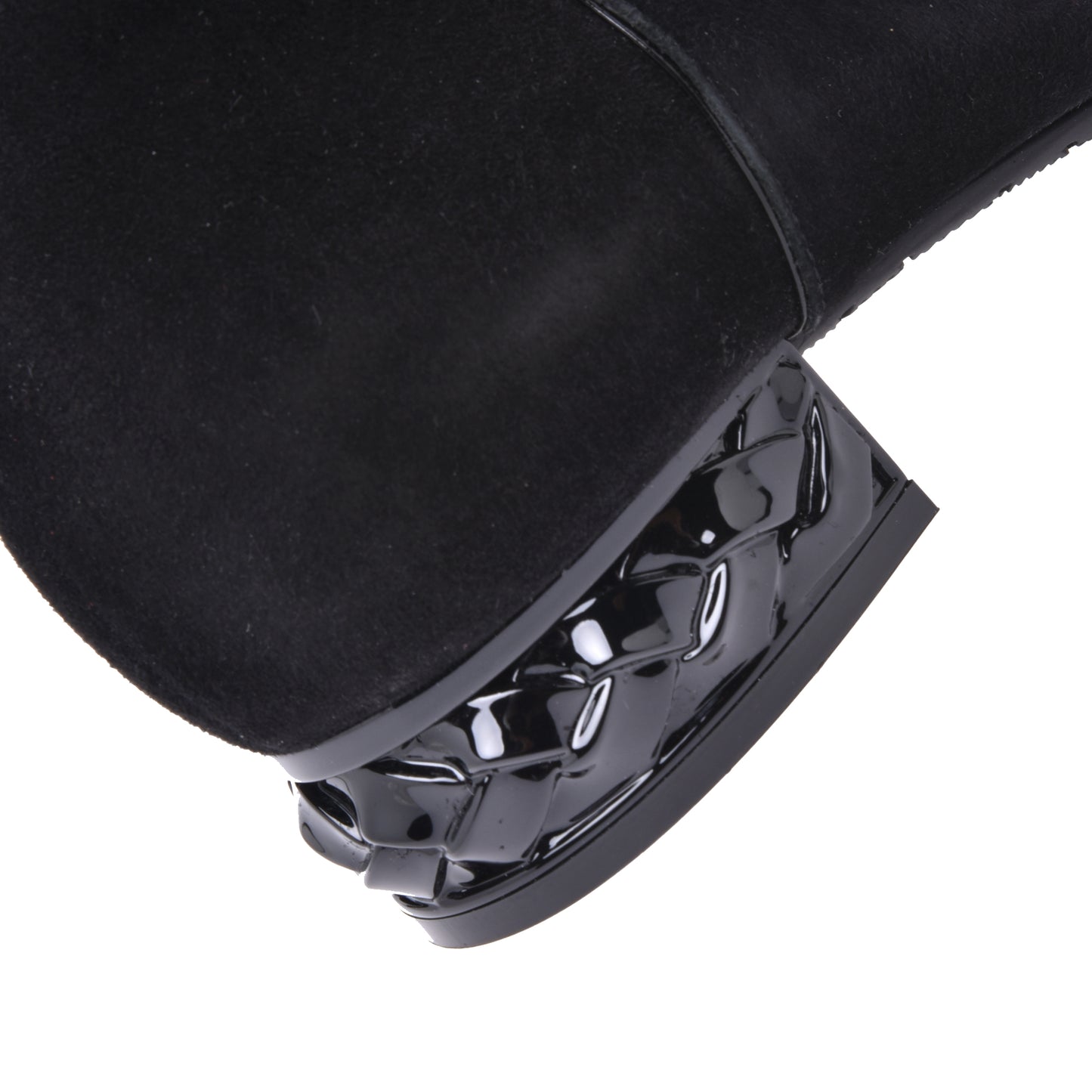 Black suede boots