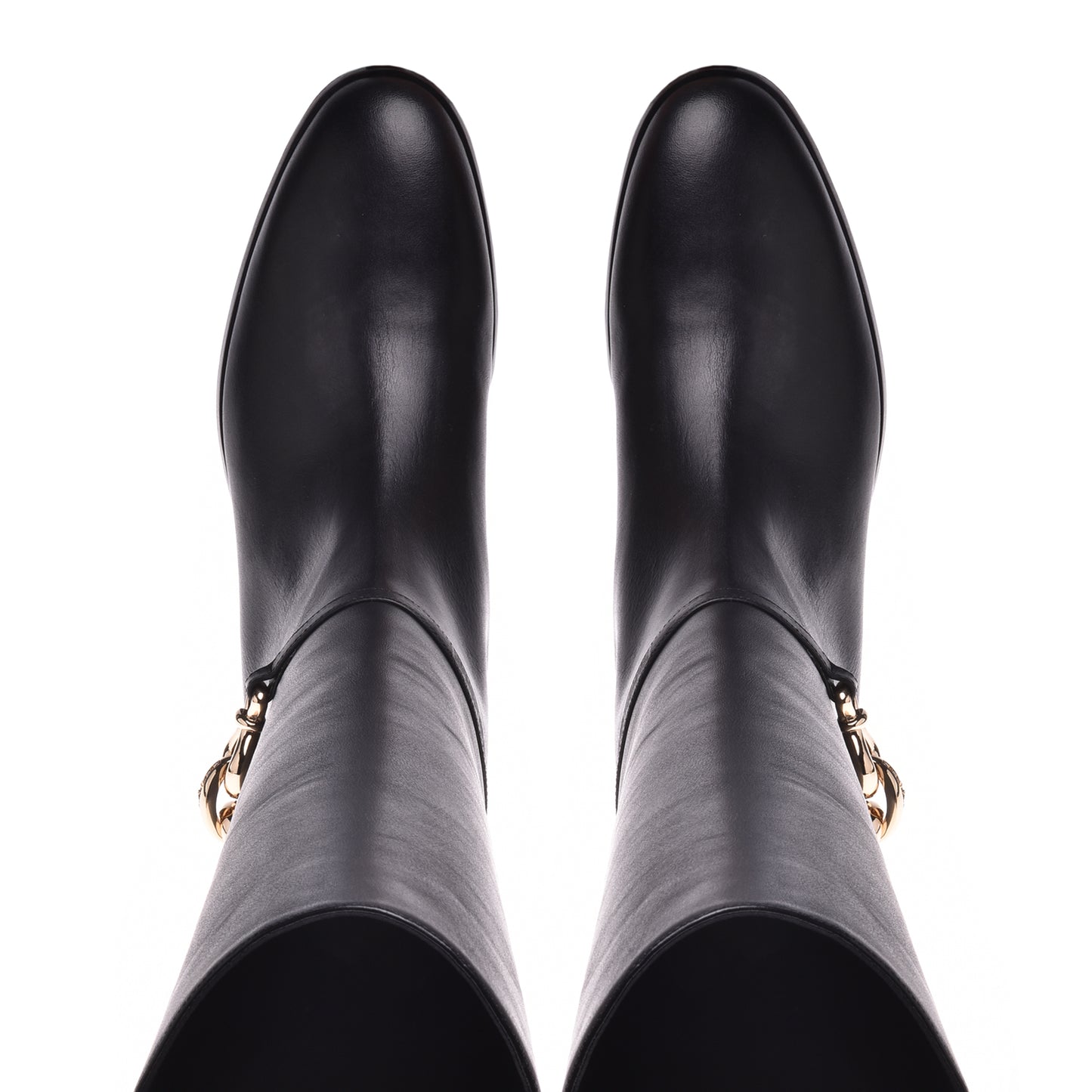Boots in black calfskin