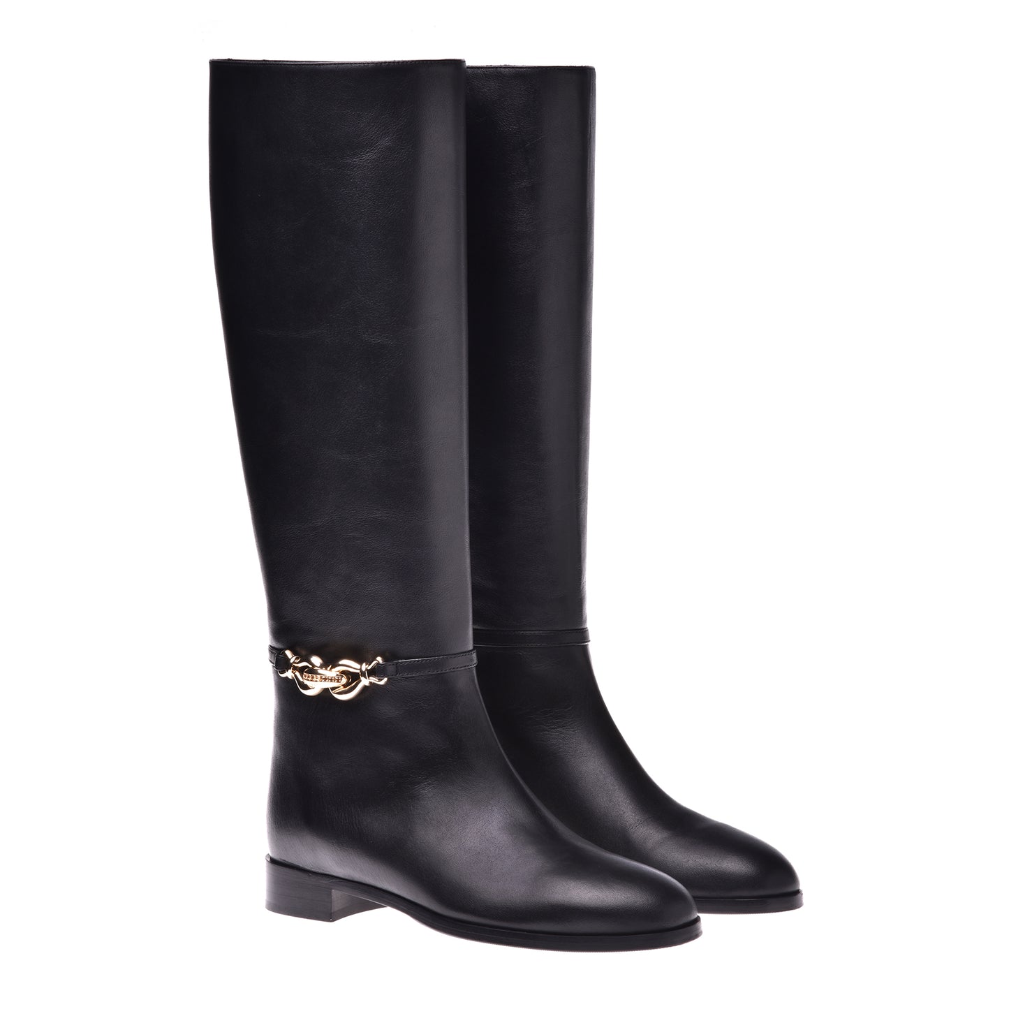 Boots in black calfskin