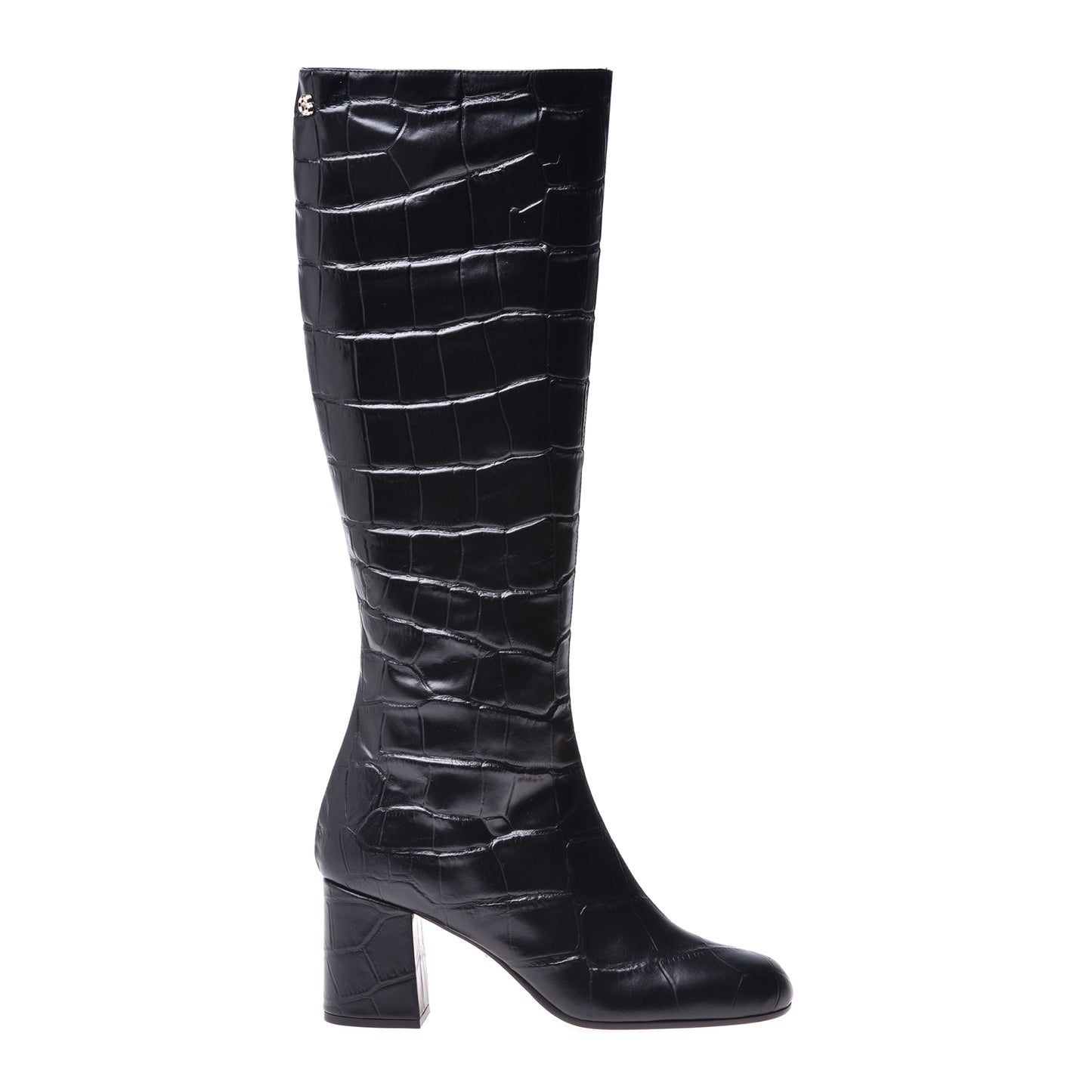 Bottes en croco noir