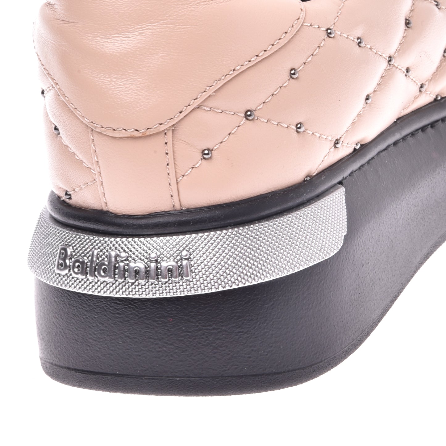 Sneakers en nappa couleur chair
