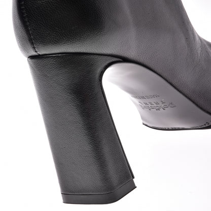 Botte « tube » en nappa noir