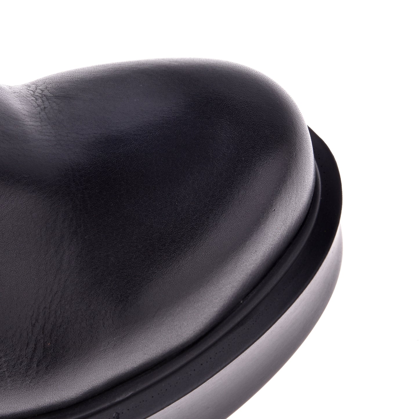 Black leather ankle boot