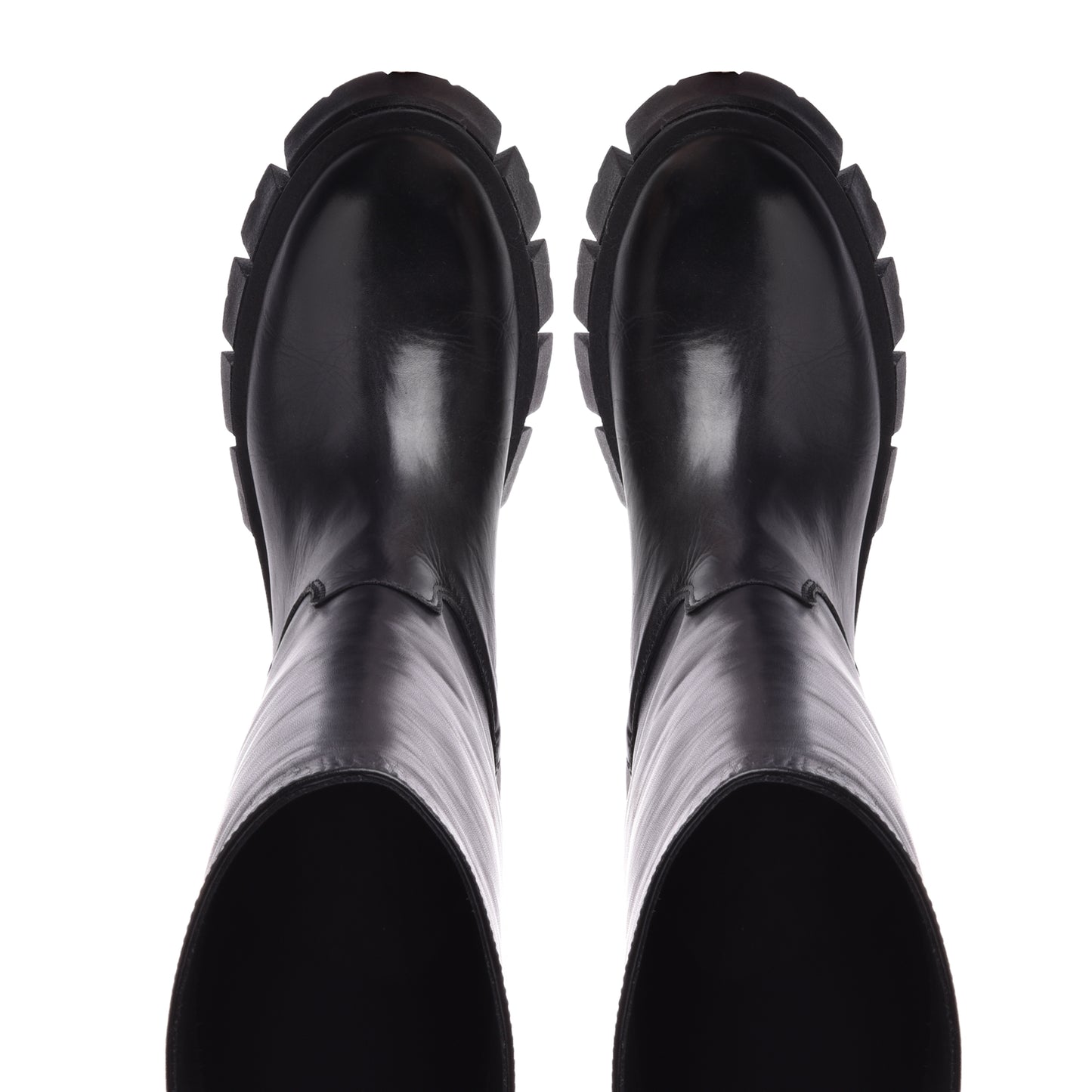 Boots in black calfskin