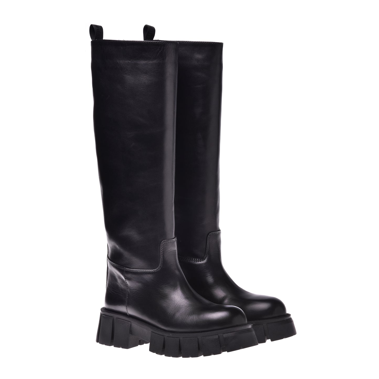 Boots in black calfskin