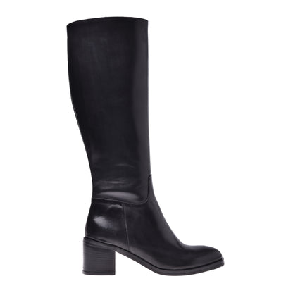 Botte en cuir noir