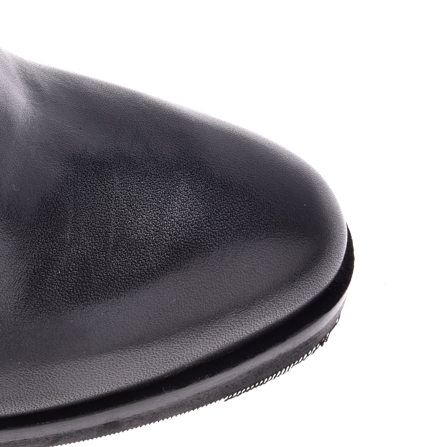 Botte en cuir noir