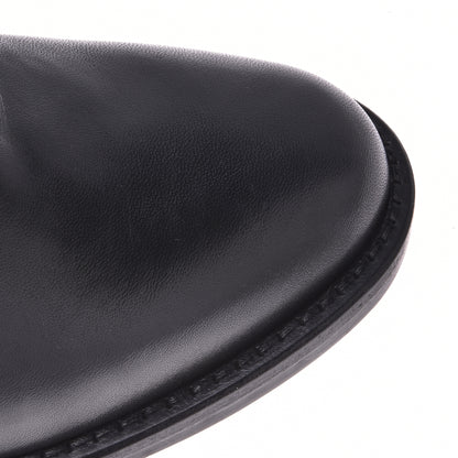Botte en cuir noir