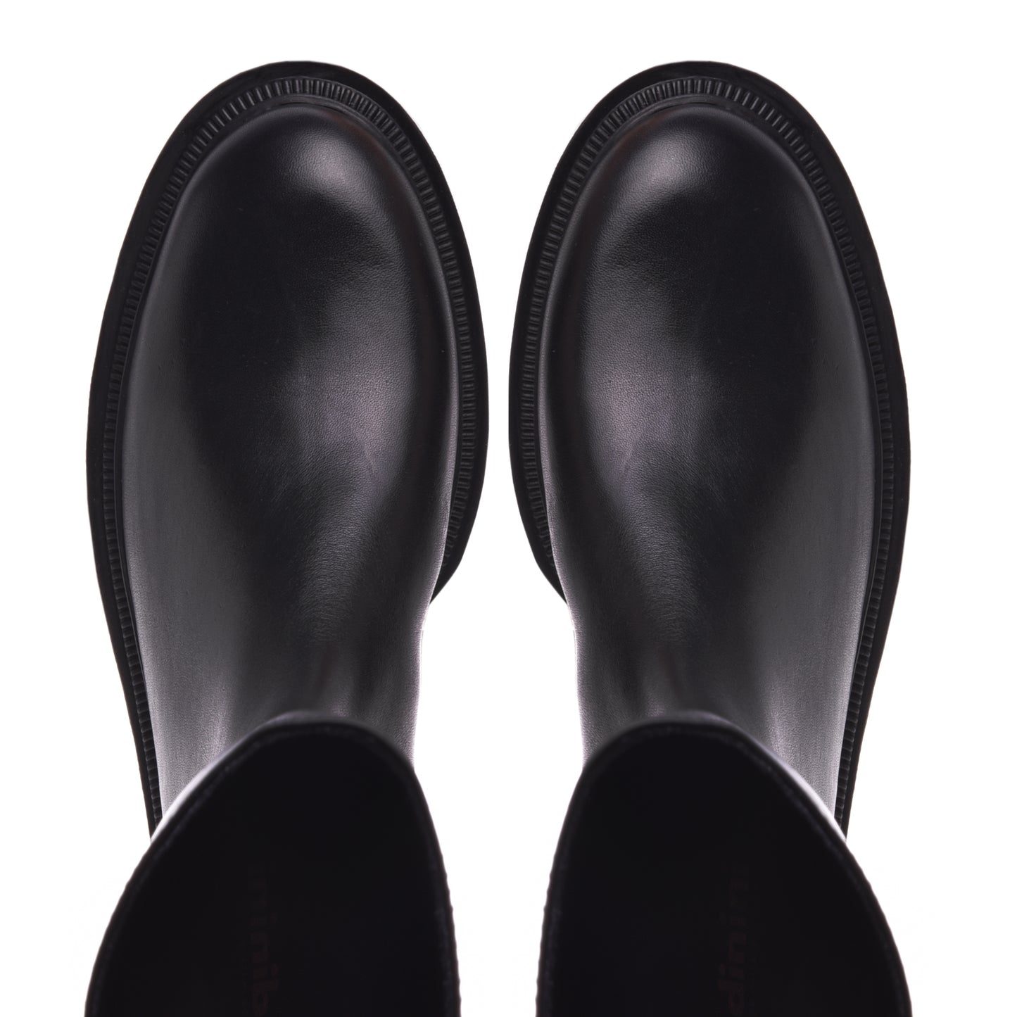 Stivale in pelle nera