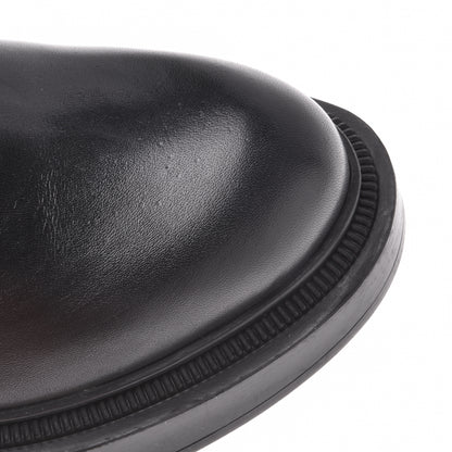 Stivale in pelle nera