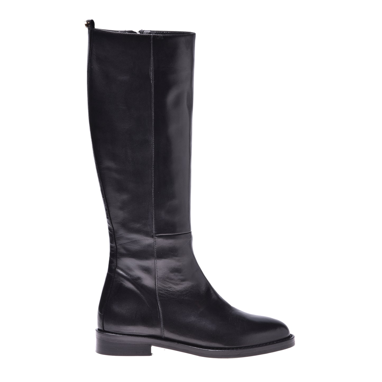 Botte en cuir noir