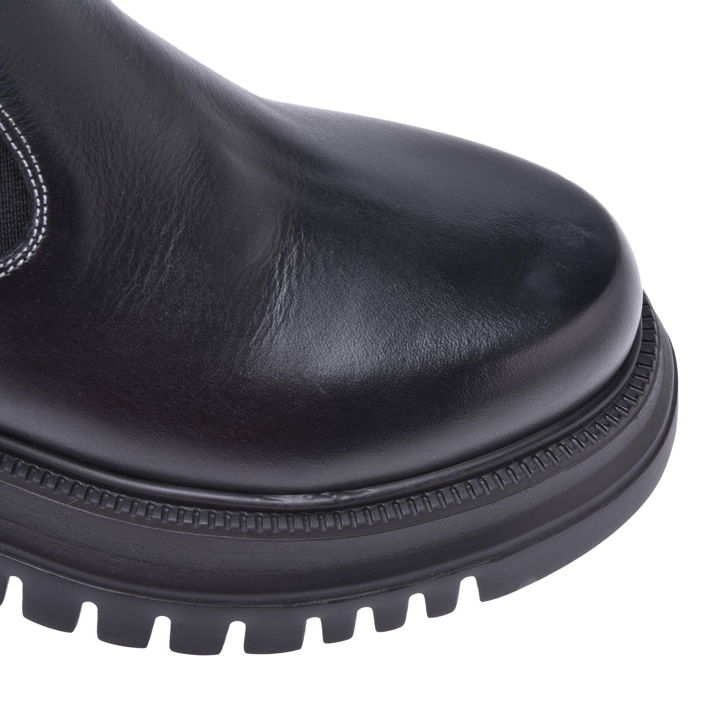 Ankle boots in black calfskin