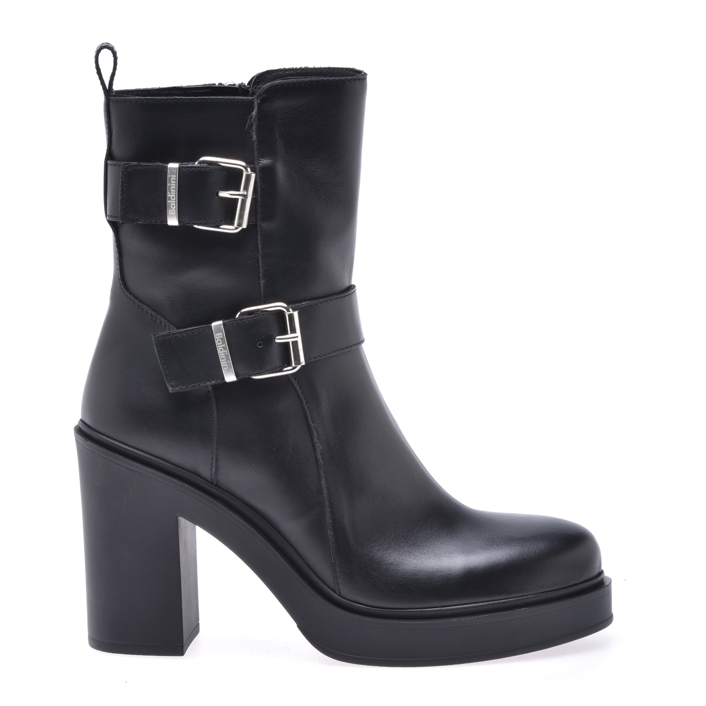 Ankle boots in black calfskin