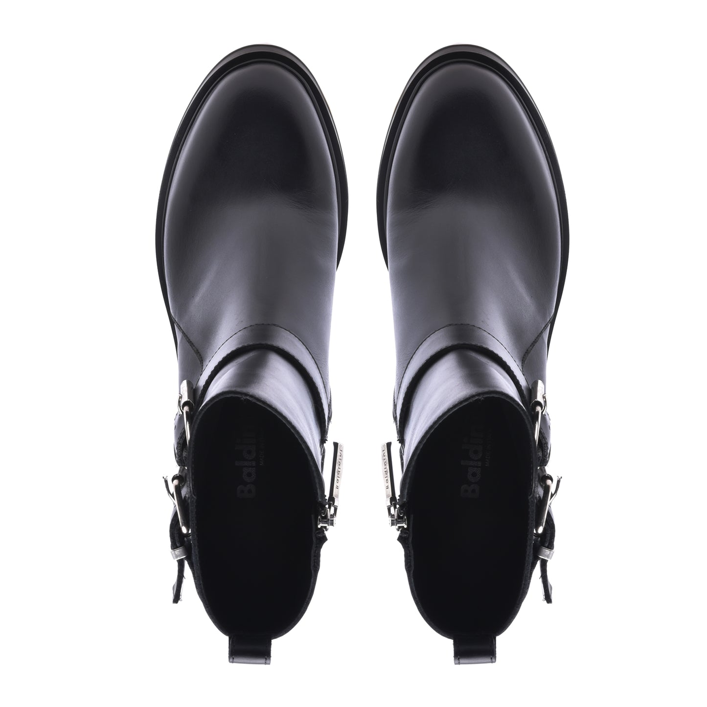 Ankle boots in black calfskin