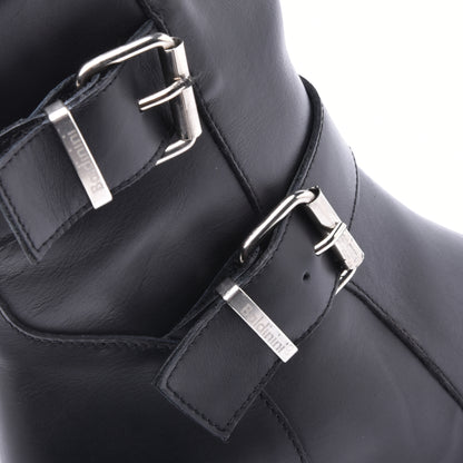 Ankle boots in black calfskin