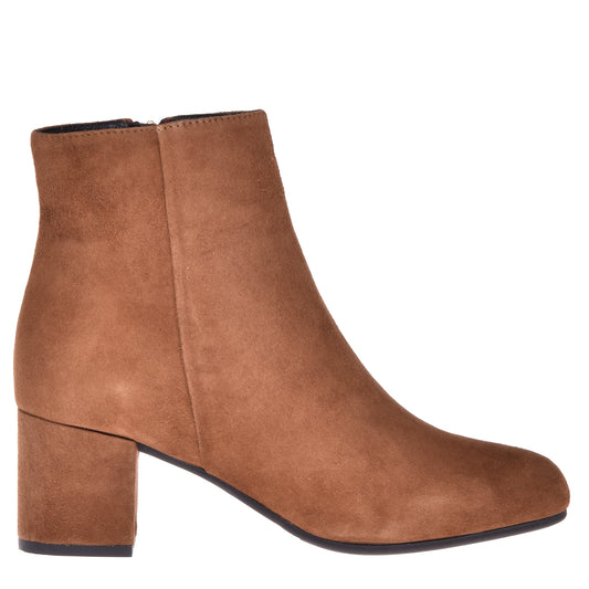 Suede ankle boot