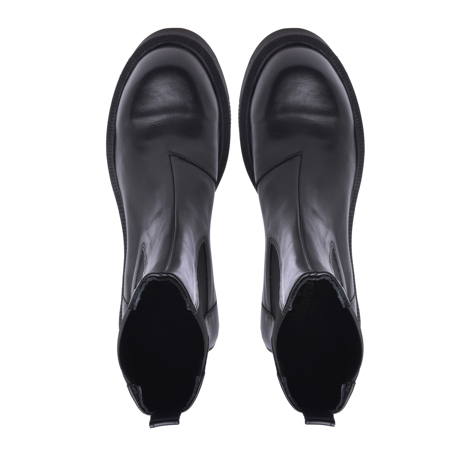 Ankle boots in black calfskin