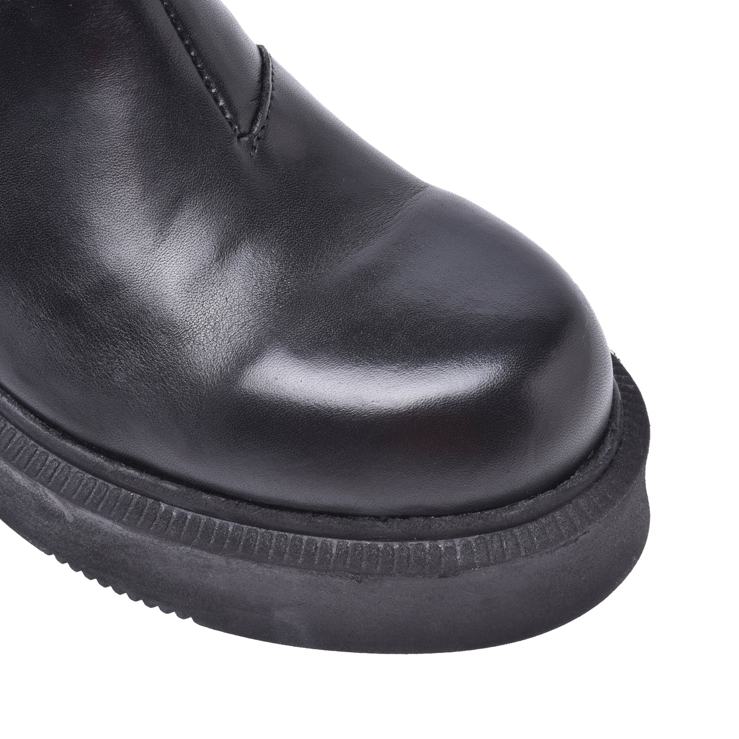 Ankle boots in black calfskin