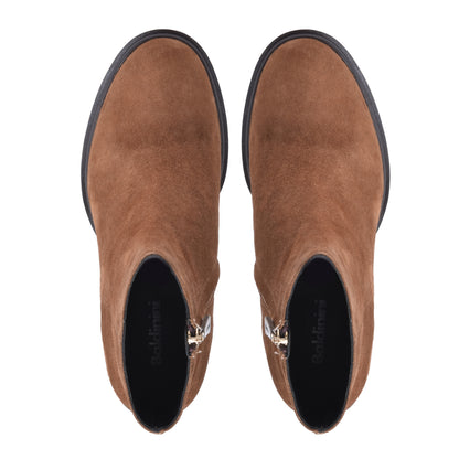 Suede ankle boot