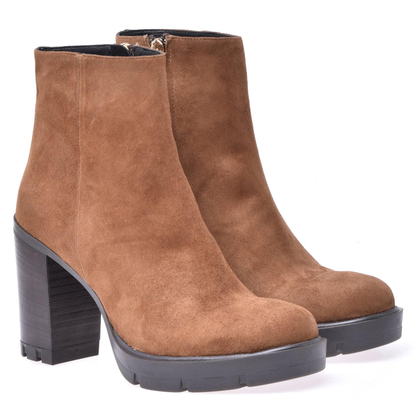Suede ankle boot