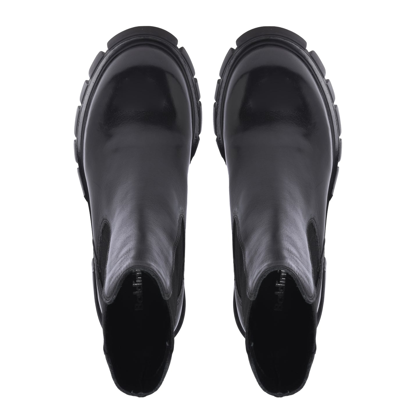 Bottine Beatles en cuir de veau noir