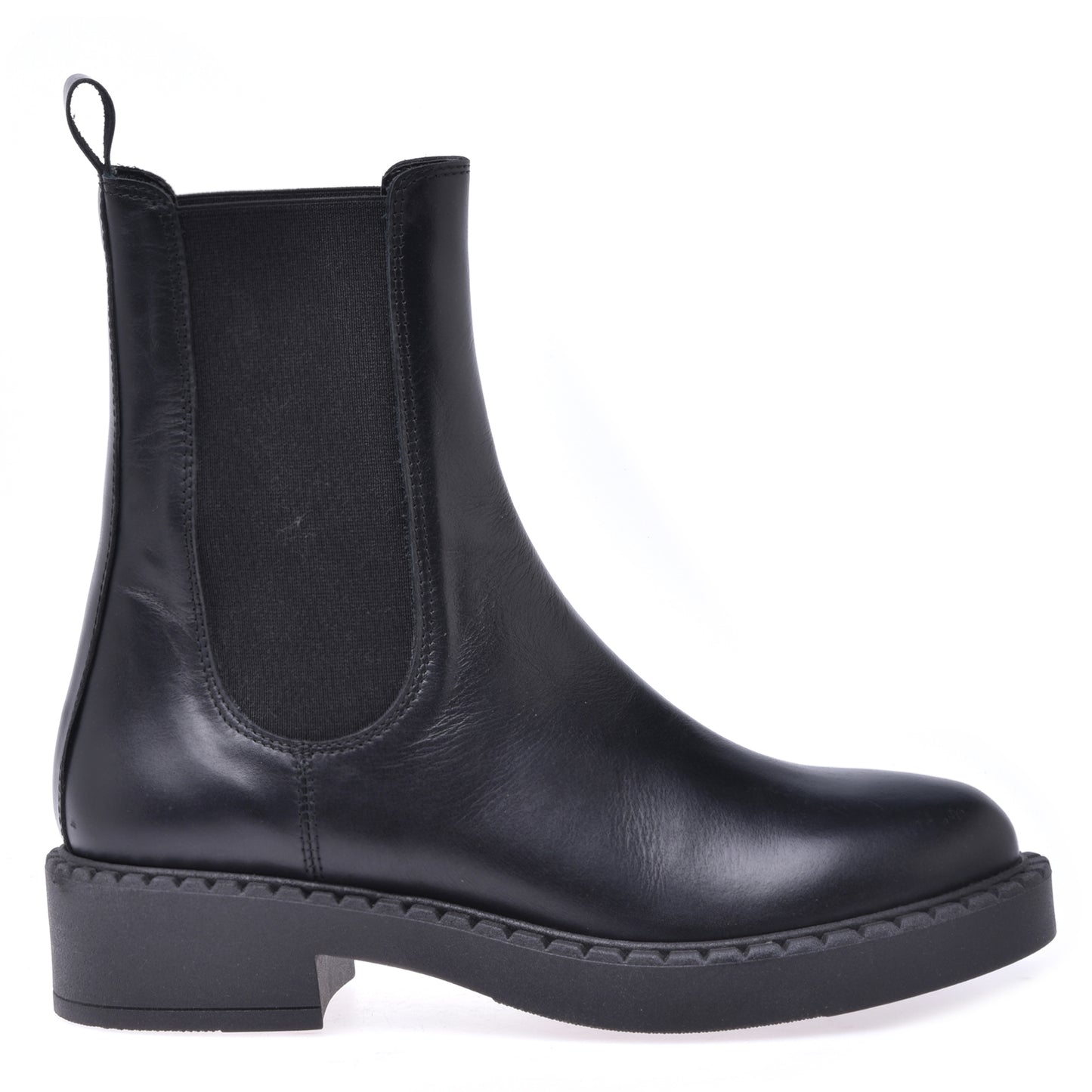 Bottine Beatles en cuir de veau vieilli noir