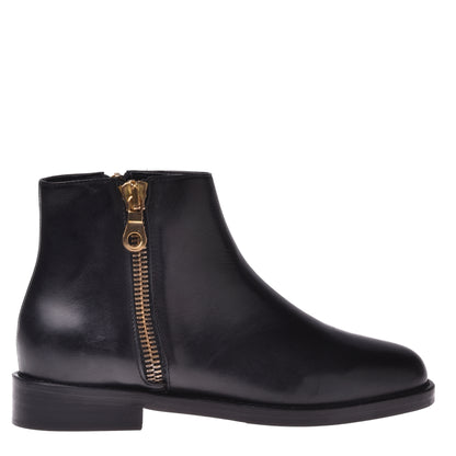 Ankle boots in black calfskin