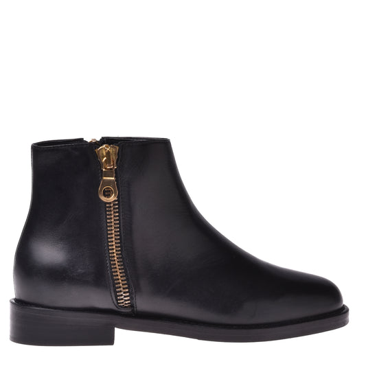 Ankle boots in black calfskin