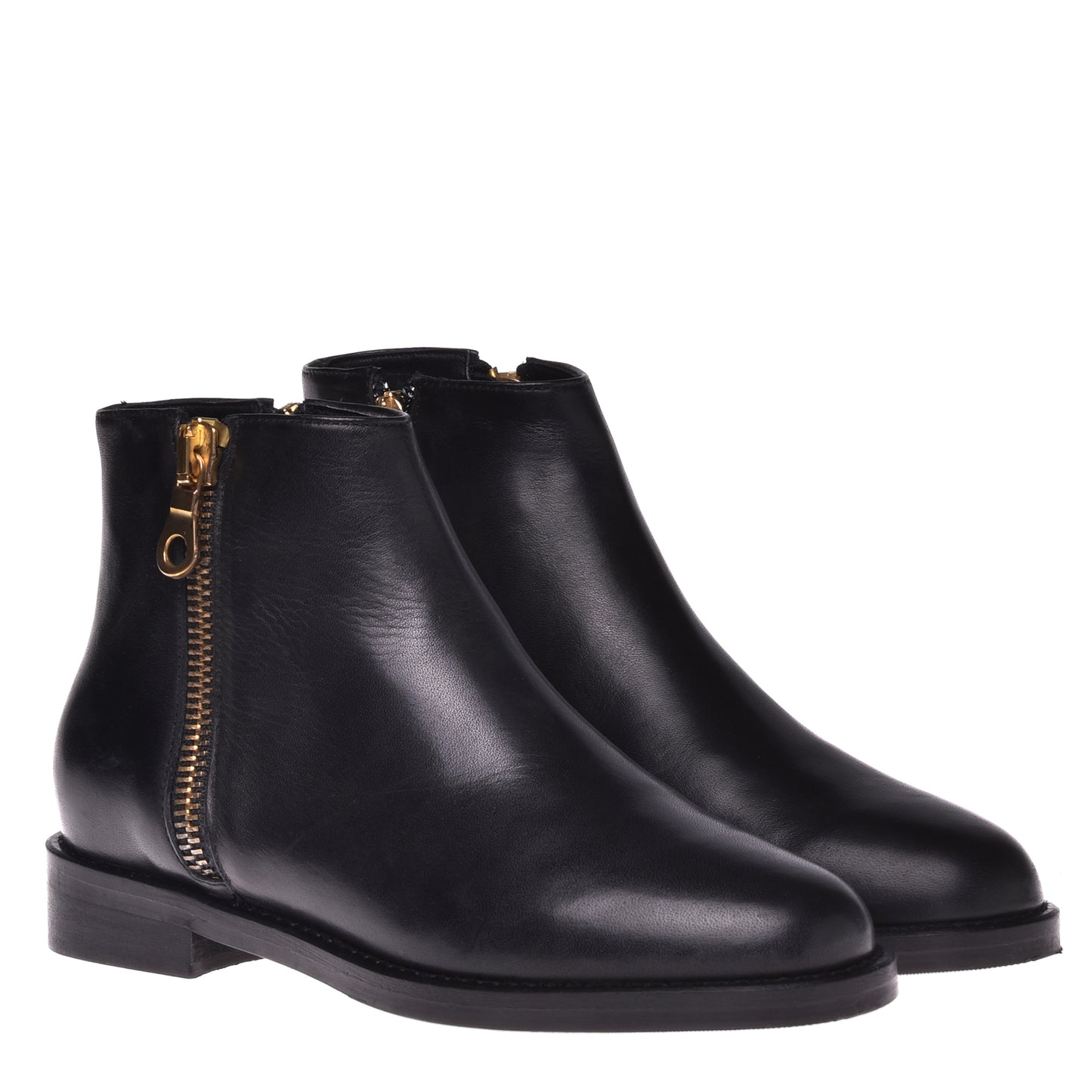 Ankle boots in black calfskin
