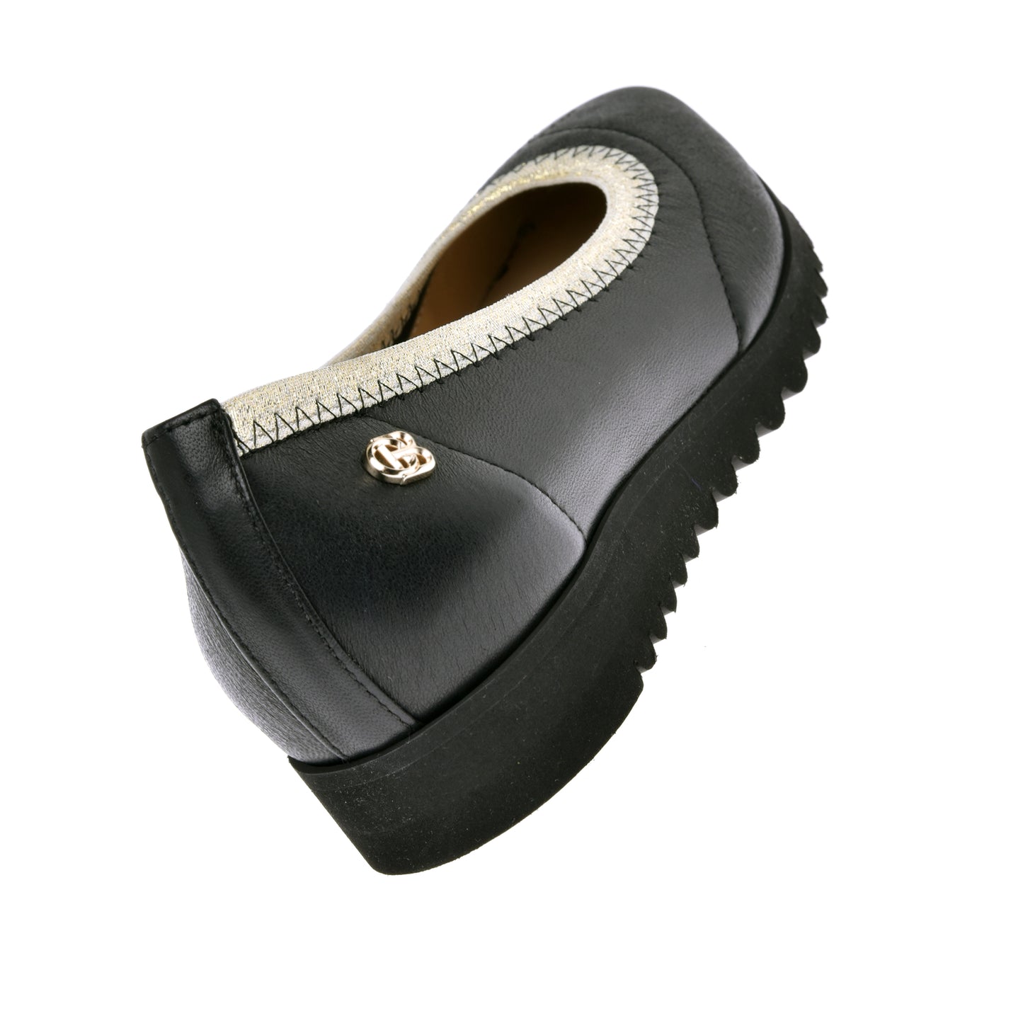 Ballerine en nappa noir