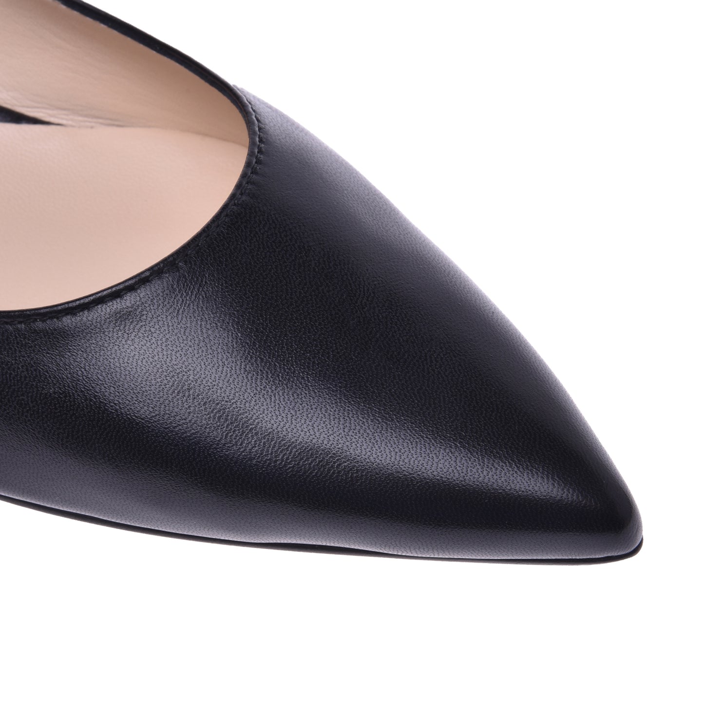 Ballerines en nappa noir