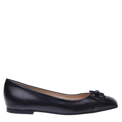 Ballerines en nappa noir