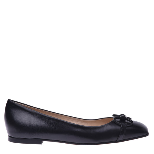 Ballerines en nappa noir