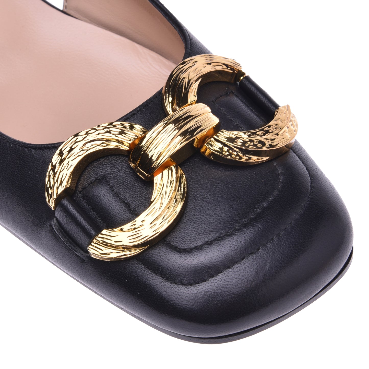Ballerine slingback en nappa noir