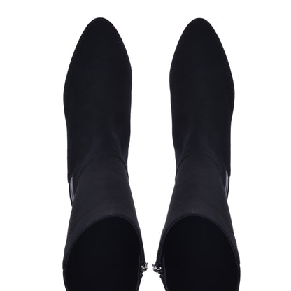 Stivali in camoscio nero