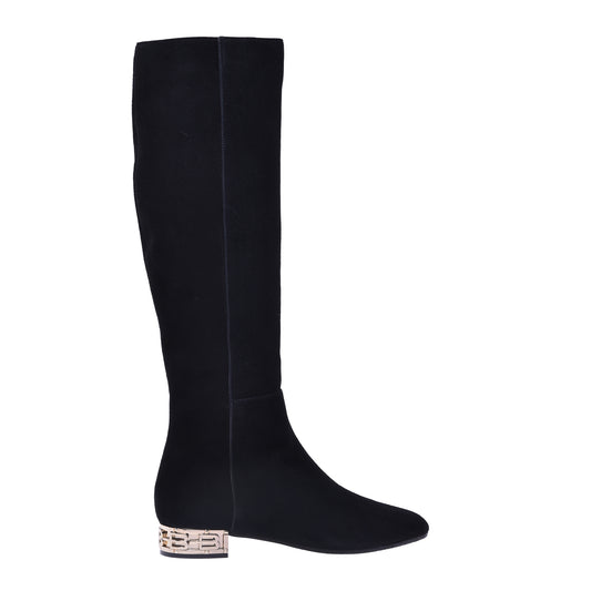 Bottes en daim noir