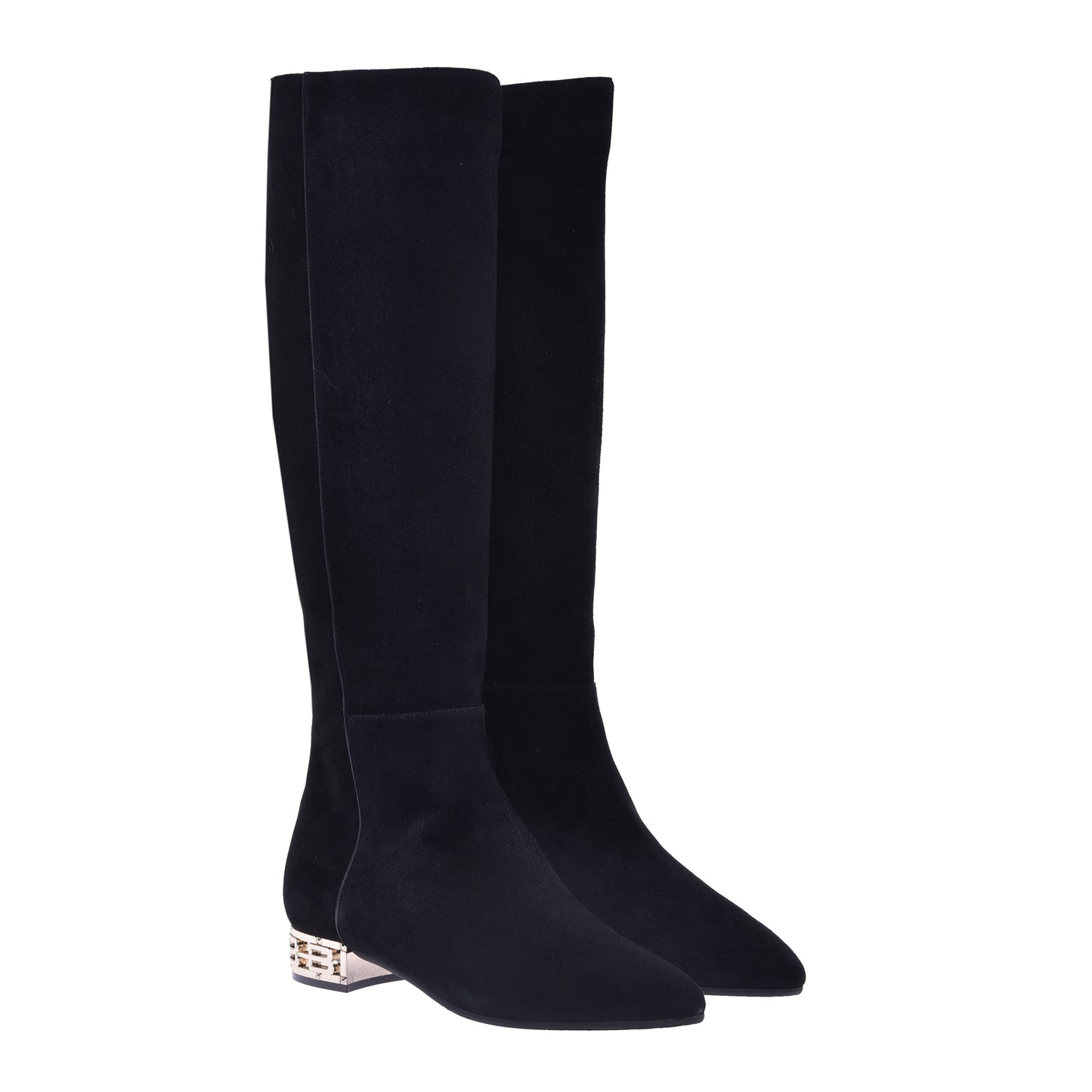 Stivali in camoscio nero