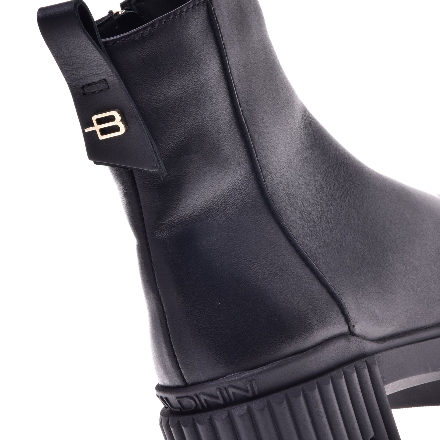 Black calfskin ankle boots