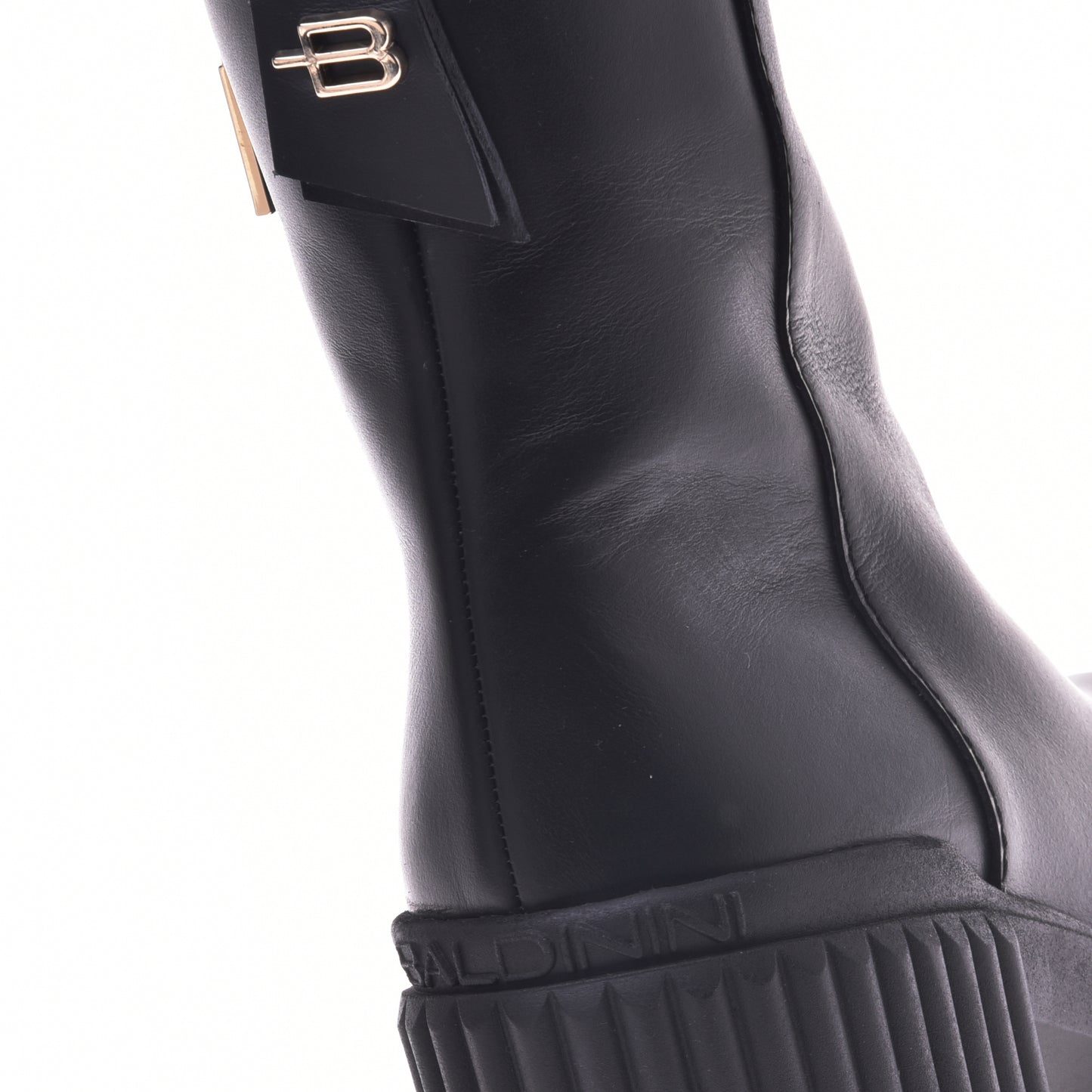 Black calfskin ankle boots