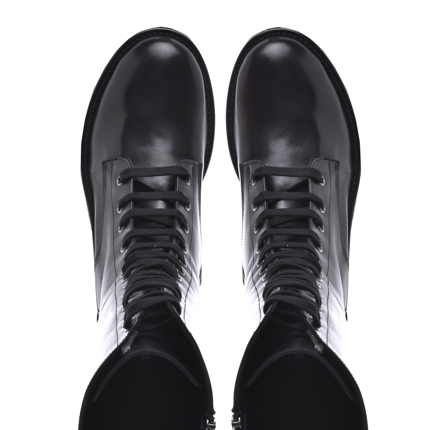 Botte en cuir de veau noir