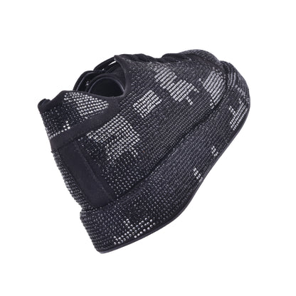 Baskets en suède et strass argenté