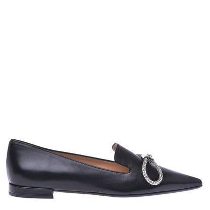Ballerine en nappa noir