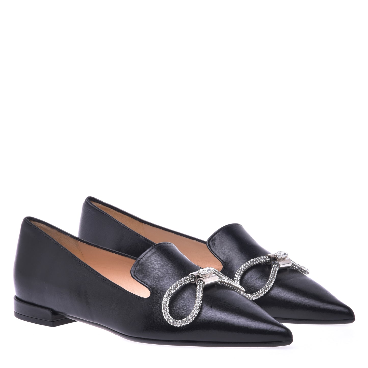 Ballerine en nappa noir