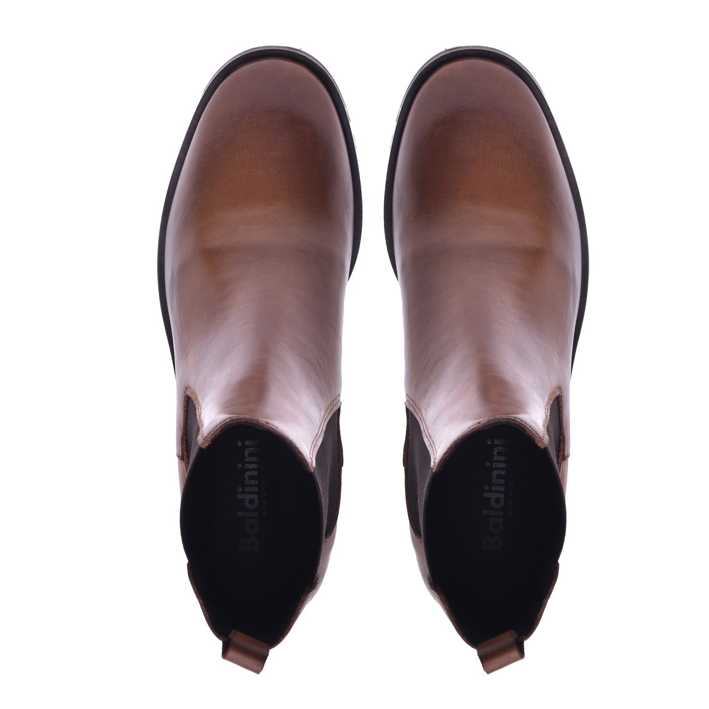 Brushed calfskin leather ankle boot