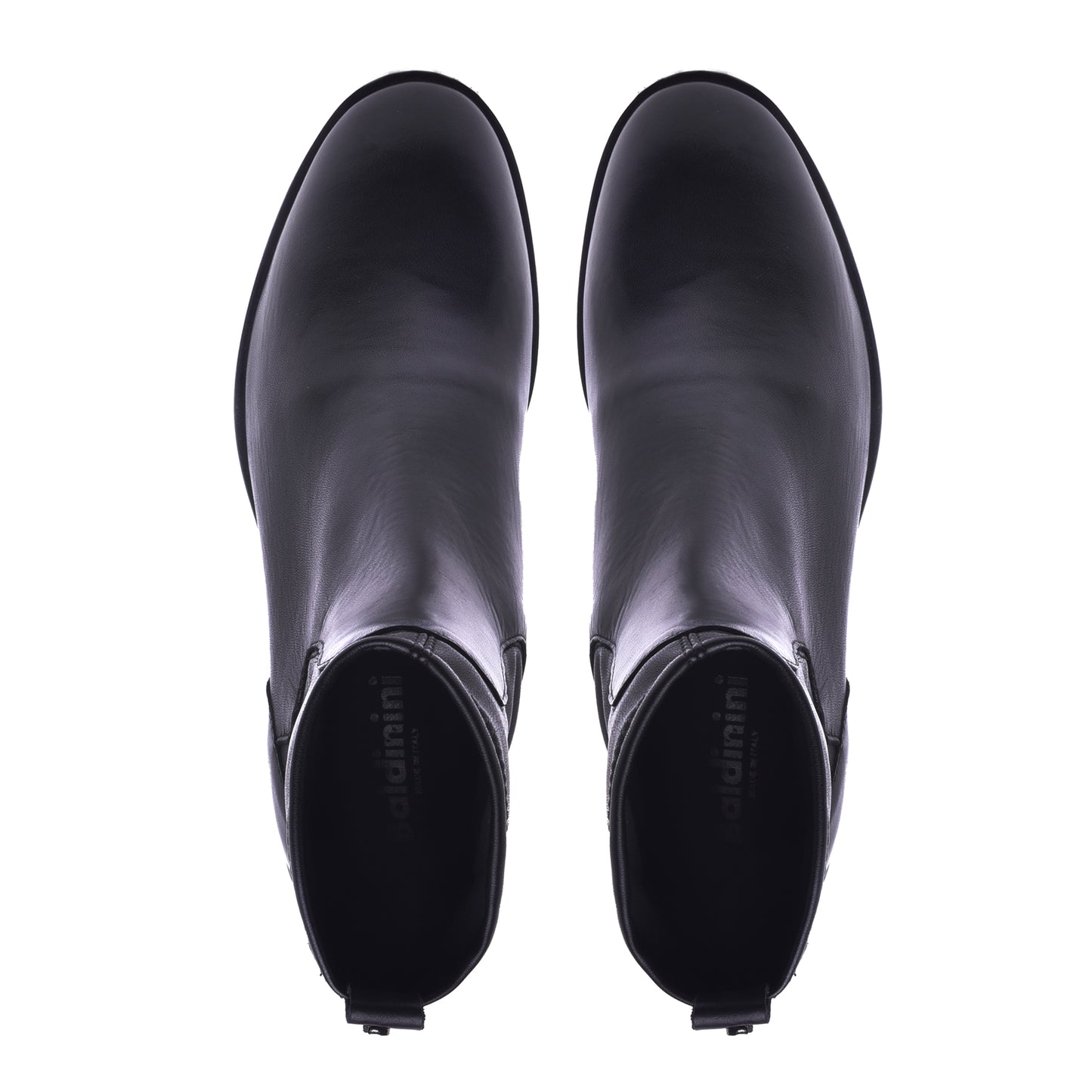 Black stretch nappa ankle boot